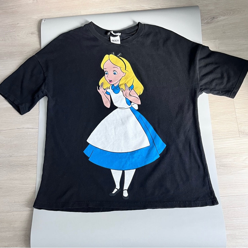 Disney Black Alice in Wonderland Top